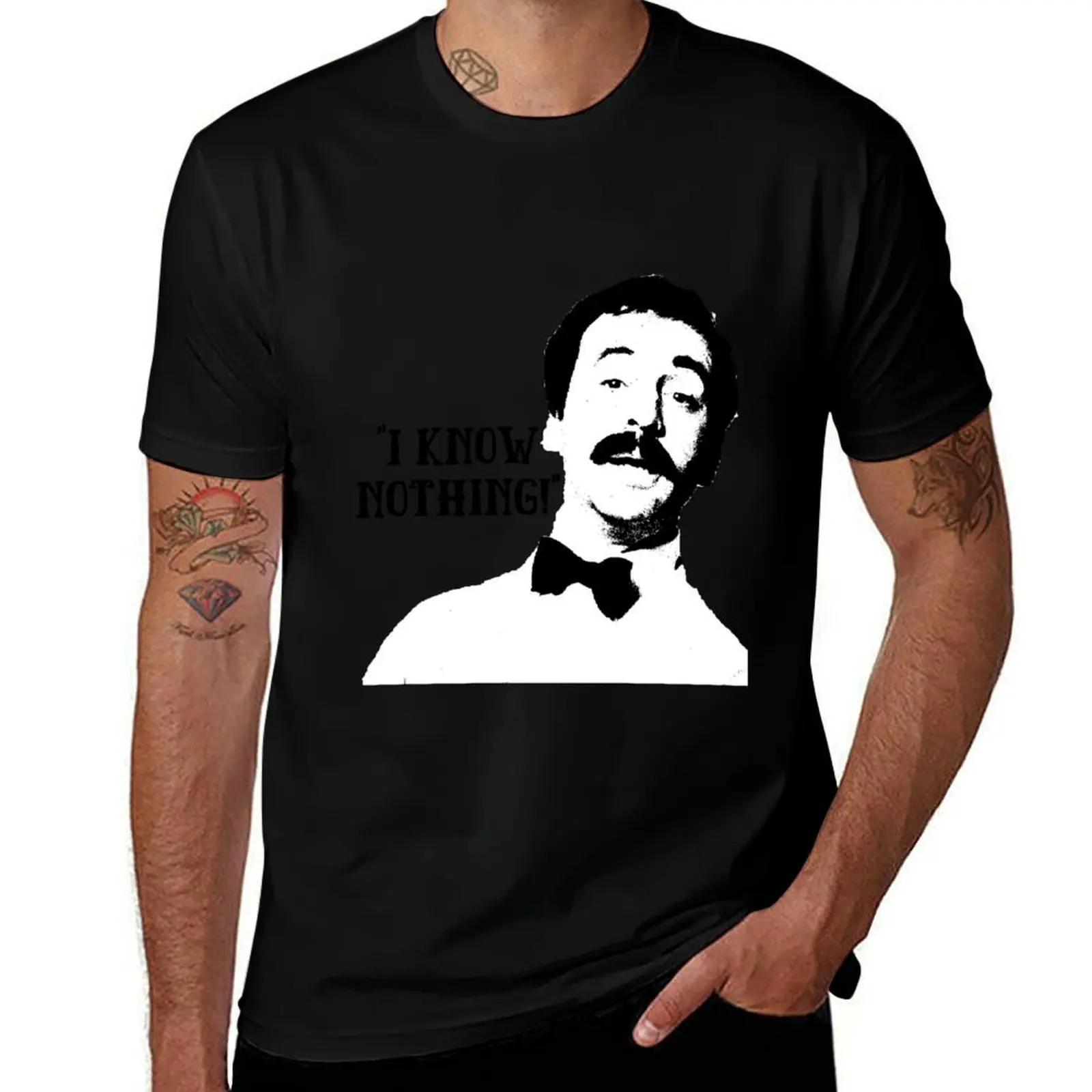 

I Know Nothing! Manuel Fawlty Towers Quote & T-Shirt Breathable Travel T-Shirt