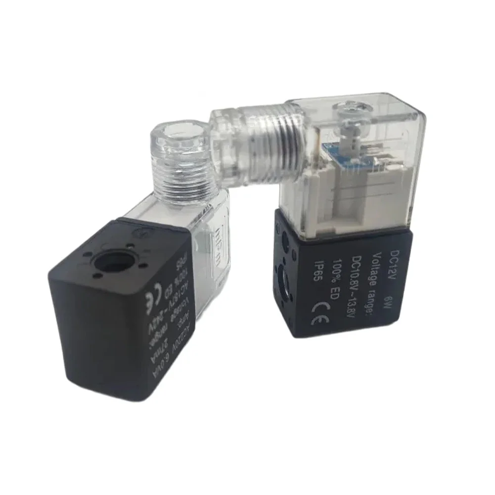 Solenoid Valve Coil DC24V 12V AC220V 110V For 4V210-08 3V110-06 4V220 4V230 Pneumatic Solenoid Valve AC380V AC220V AC110V DC24V