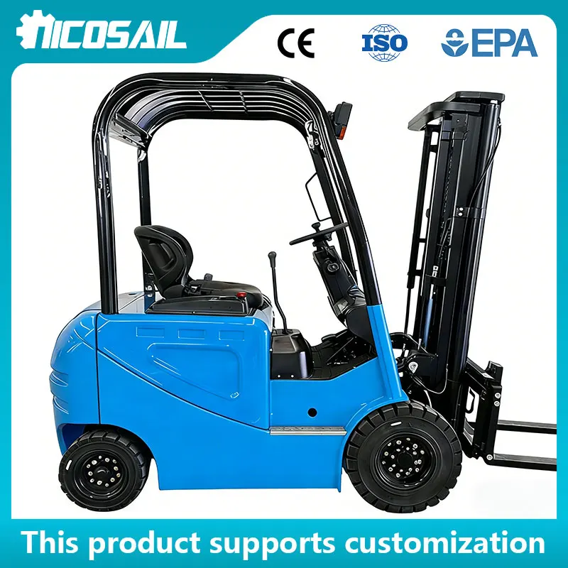 

2000kg Customized Mini Electric Forklift, 3m Full Electric Stacker Factory Price for Factory Use