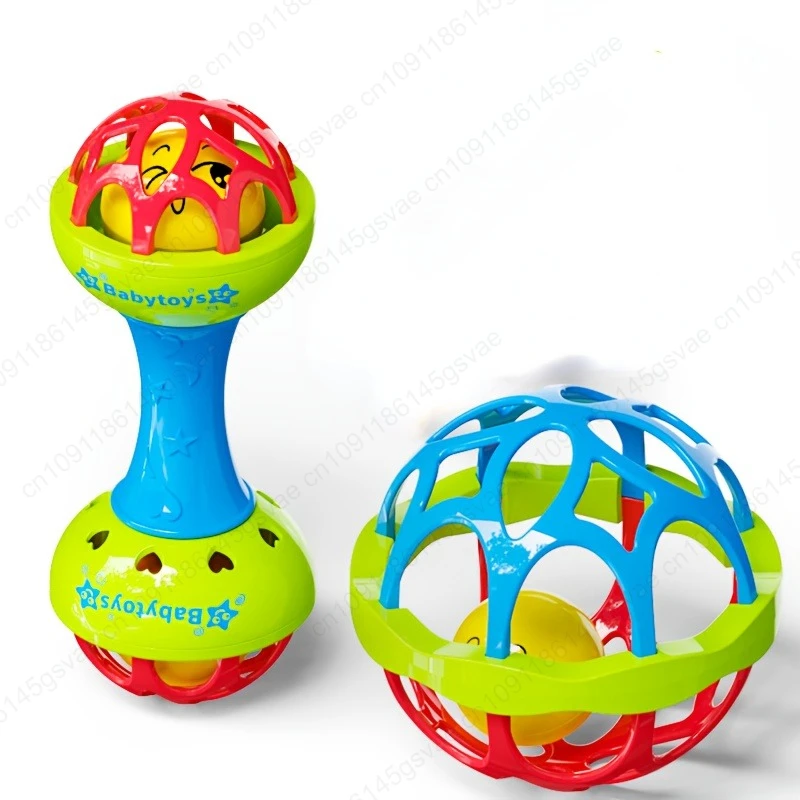 2 pçs chocalhos do bebê 0 12 meses brinquedos educativos do bebê shaker grab spin conjunto sensorial educacional presente recém-nascido para crianças meninos meninas