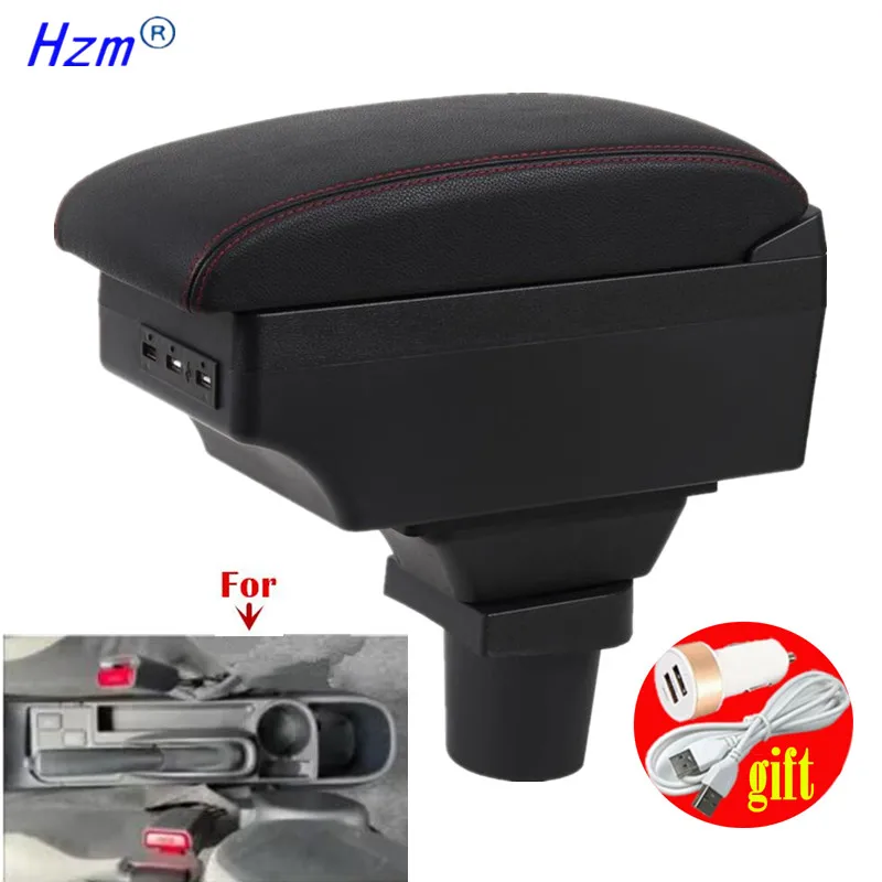 For Toyota Yaris 3 For Toyota Hybrid  Yaris Vitz Car Armrest Box Car Storage box interior details USB Charging Car Accessories