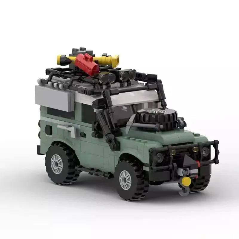 MOC Creative High-Tech Supercar Off-Road Defender SUV Vehicle Car Model Building Blocks Bricks Toys for Kids Boys Birthday Gift