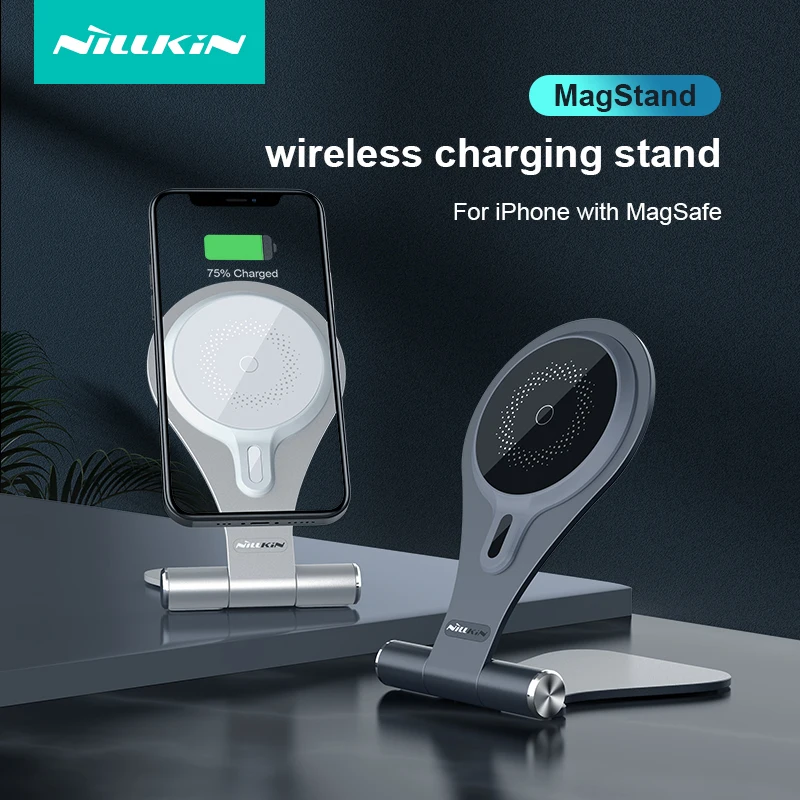 

For iPhone 14 Pro Max Magnetic Charging Stand Nillkin 15W Fast Wireless Charger for Magsafe Stand Holder For iPhone 13 12 Pro