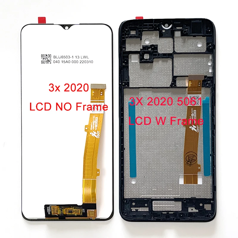 Pantalla LCD Original para teléfono móvil, digitalizador de Panel táctil de 6,52 pulgadas, Marco LCD, para Modelo 3x2019, 5048Y, 5048A, 5061U