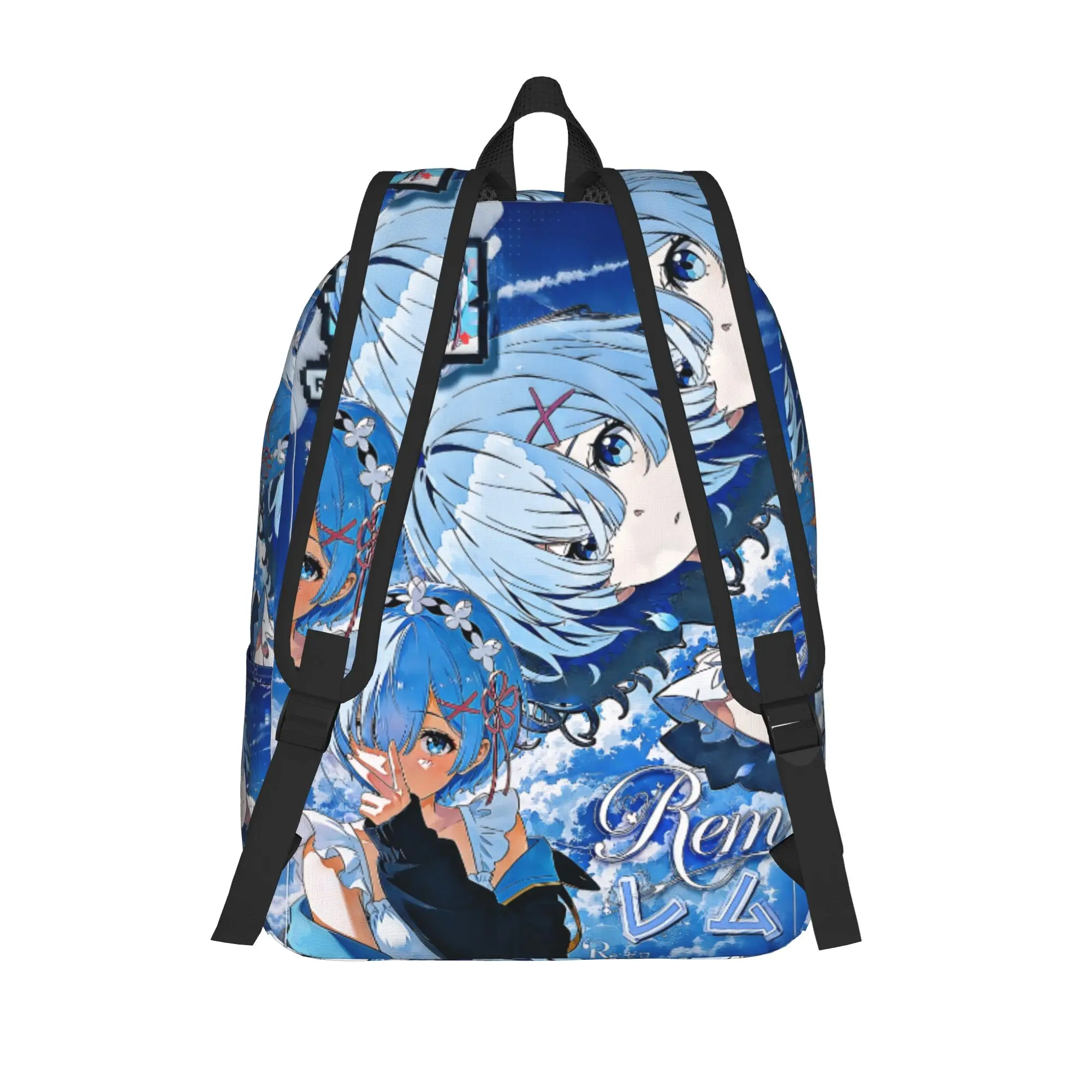 Fashion Re ZERO Anime Backpack  Mochilas Classic For Work Retro Washable Rucksack