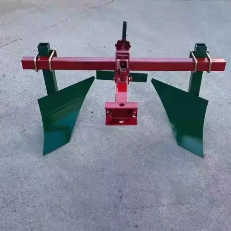 High Quality Plough Ridging Ditching Machine Walking Tractor w/ Ridging, Farming Plough Double Row Furrowing