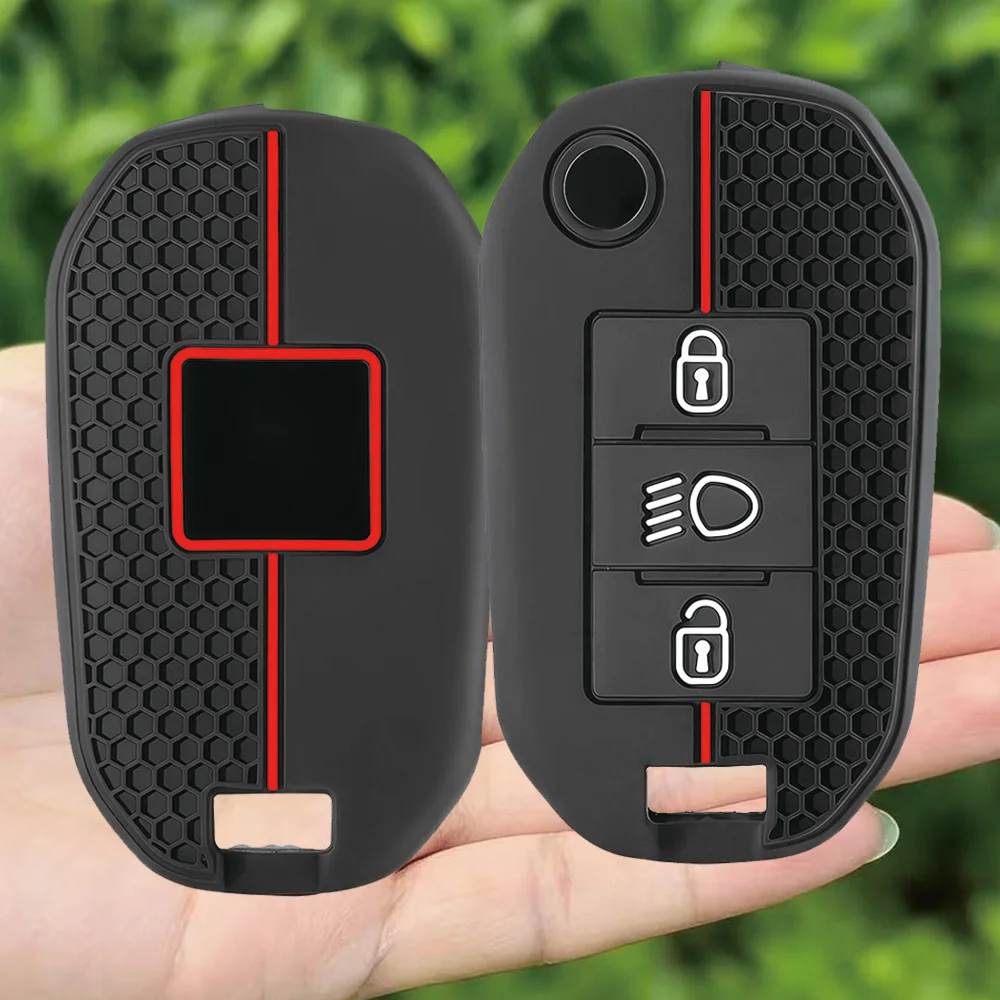 Silicone Car Key Case Cover For Citroen C5 C3 C4 C8 Berlingo For Peugeot Partner Rifter 208 308 508 407 2008 3008 3008 Expert