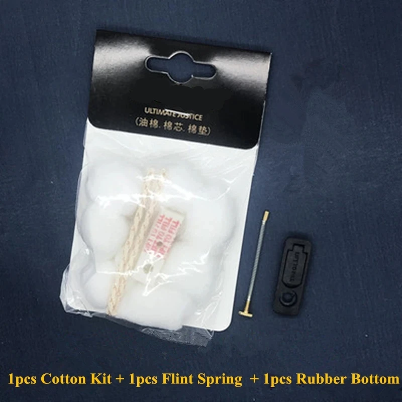 Oil Absorbent Cotton Wicks Pad Kit & Rubber Bottom & Spring Set Maintenance Repair Accessory For Zippo Zorro Kerosene Lighter