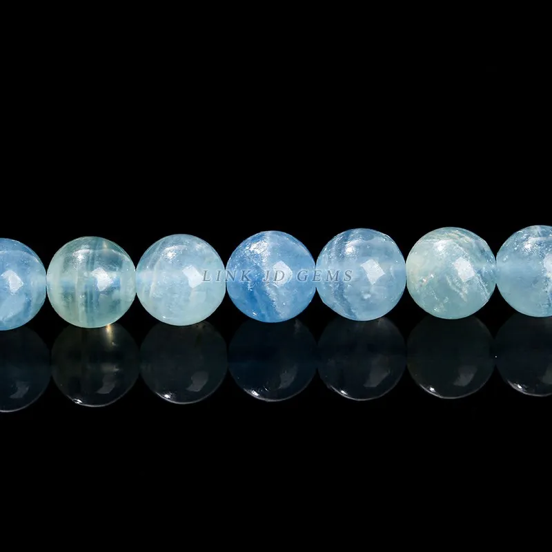 5A Natural Stone Blue Calcite Beads 6 8 10mm Pick Size Fine Gemstone Bead For Jewelry Making Diy Necklace Bracelet Accessory