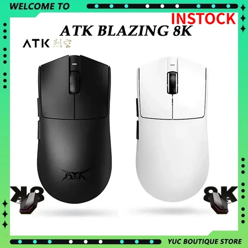 Ratón ATK Blazing Sky X1 8K inalámbrico de baja latencia FPS ratón de juego de tres modos ligero e-sports accesorios de juegos de PC personalizados