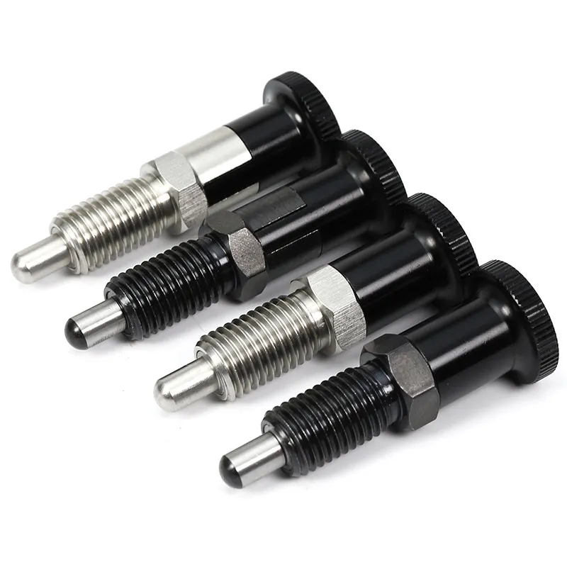 Mechanical equipment positioning pin accessories self-locking/returning knob plungerM16fine tooth spring telescopic indexing pin