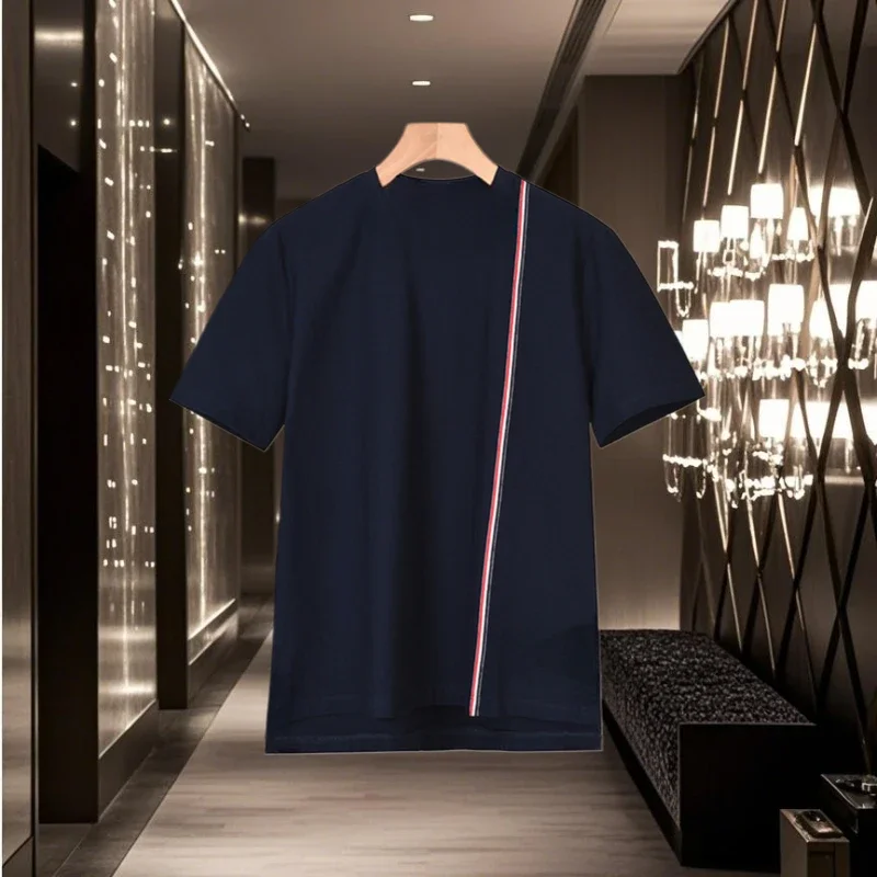 

Новая летняя мужская модная круглая футболка Ne ort Sve, удобная высококачественная молодежная футболка с антибактериальной подставкой, подходит для 2025 г.