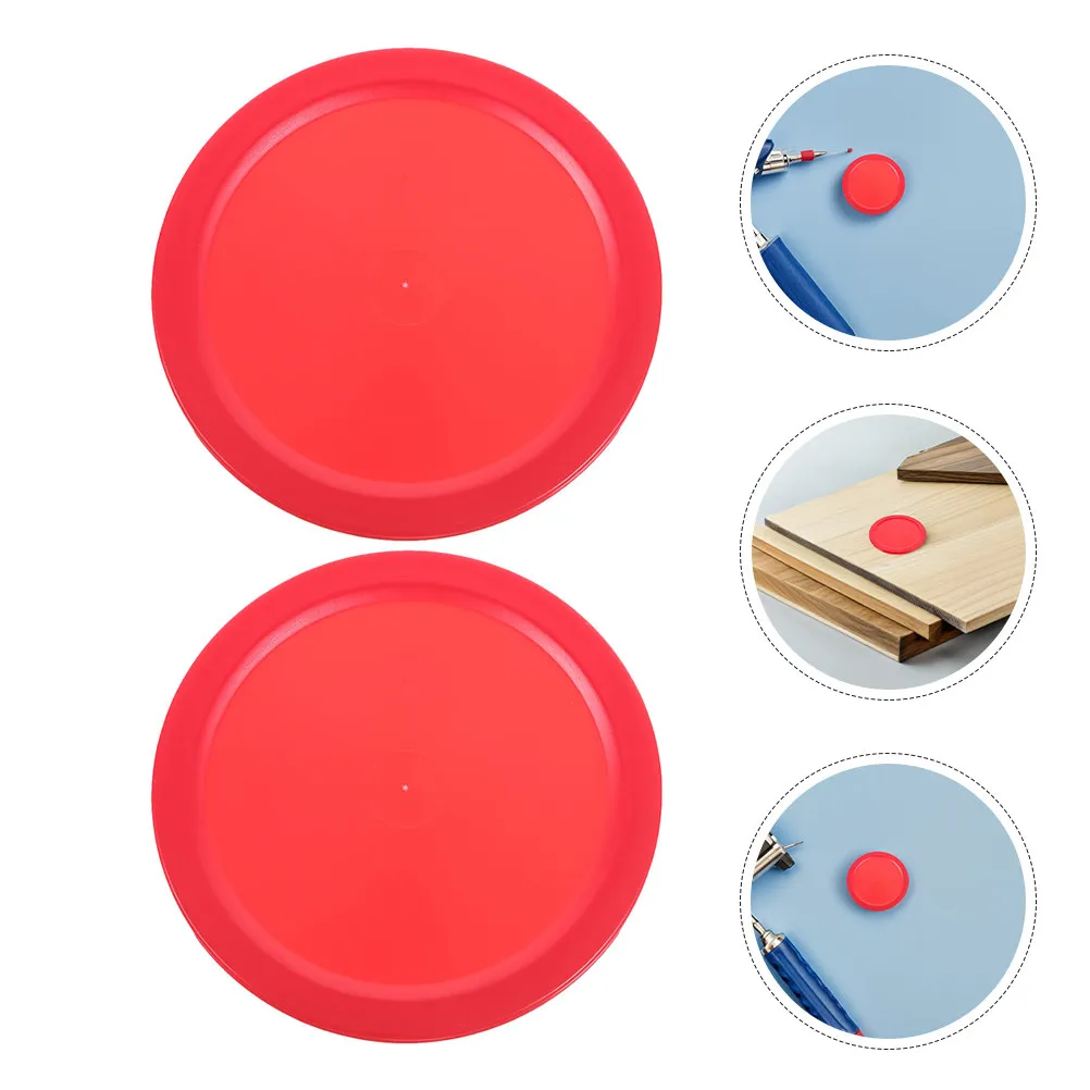 

5Pcs Red Air Hockey Pucks 64Mm Heavy Duty Thick Design Vibrant Color Fast Gameplay Replacement Set for Air Hockey Table
