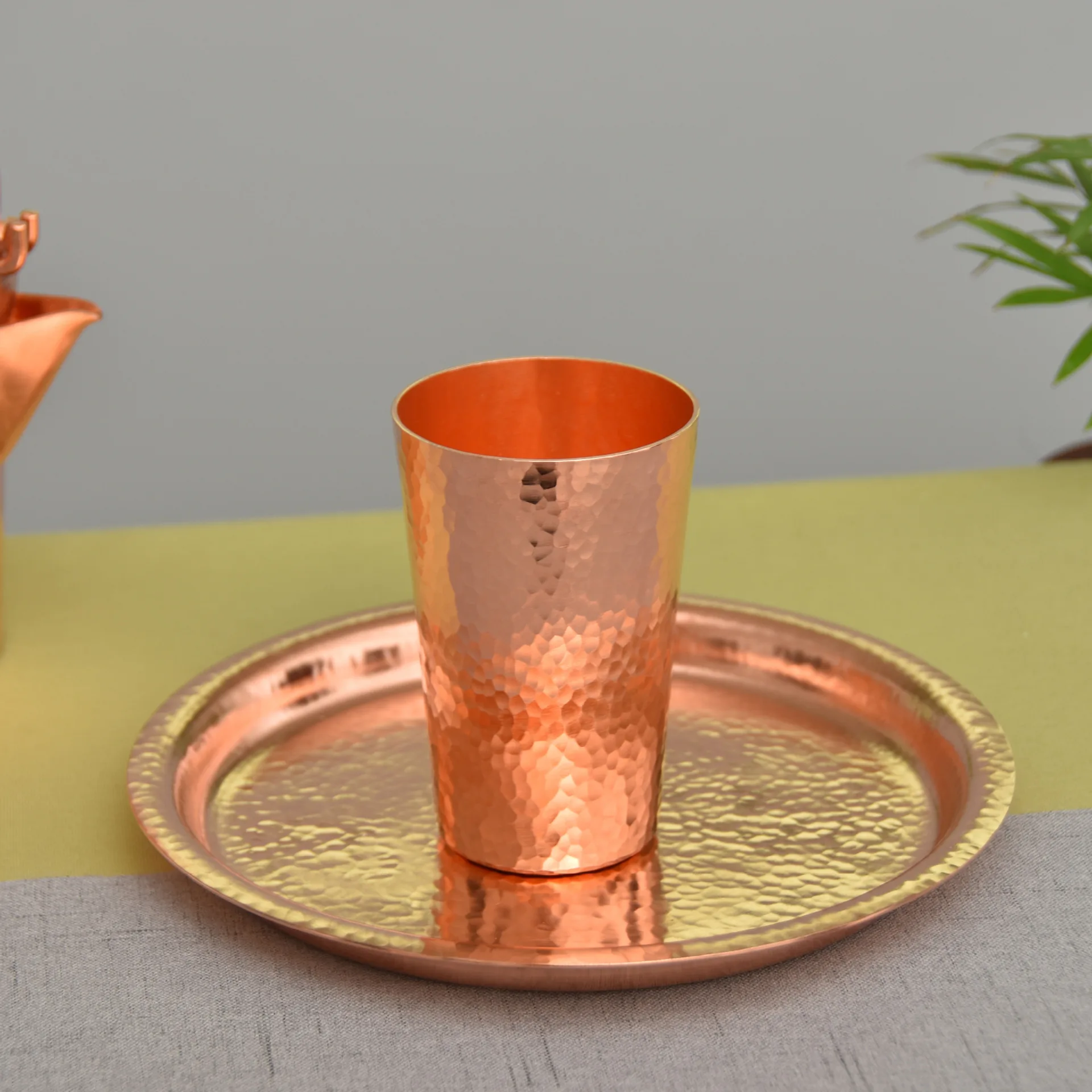 Thickened Pure Copper Coffee Powder Receiver Cup Cold Water Beer Glass Copper Kitchen Dining Utensils