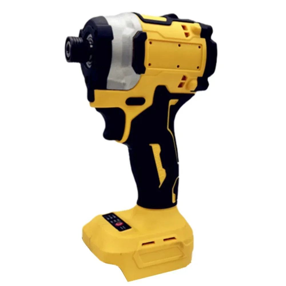 420N.m Brushless Impact Driver Cordless Electric Screwdriver Drill 4-Speed 1/4-Inch Hex 3-LED Light for Dewalt 20v Battery