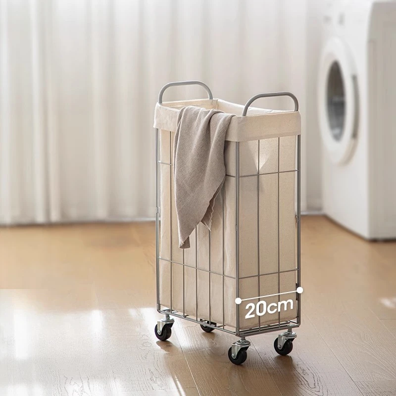 

36L Detachable Square Laundry Hamper - Waterproof Foldable Storage Basket with Heavy-Duty Wheels for Compact Spaces