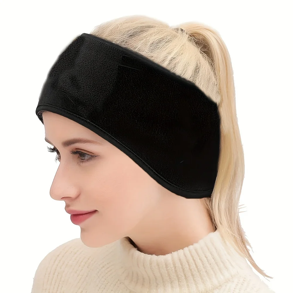 1PCS Warm Earmuffs Unisex Winter Headband Soft Windproof Ear Protection Thickened Warmth Sport Headband For Running Cycling