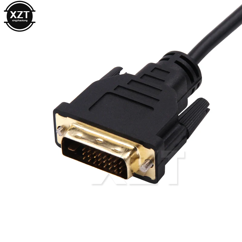 Full HD 1080P DVI-D DVI To VGA Adapter Video Cable Converter 24+1 25Pin to 15Pin Cable Converter for PC Computer Monitor