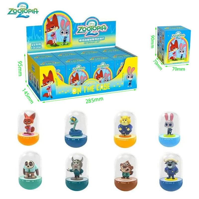 

Authentic Disney Zootopia Nightlight Blind Box Judy Hopps Nick Flash Benjamin Bogo Gary Doll Handmade Children's Toy Gift