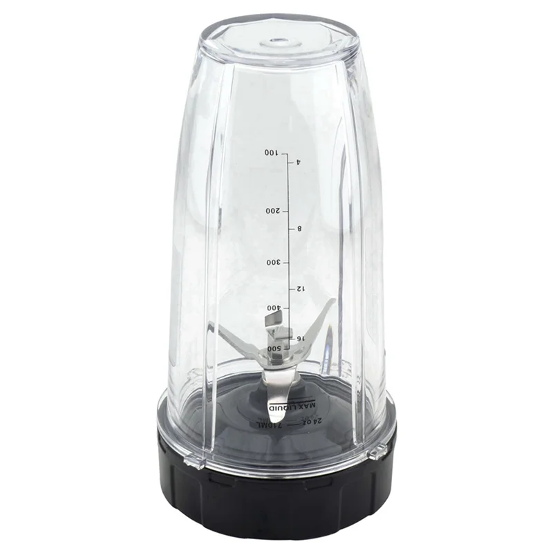 قطع غيار خلاط للنينجا، 4 أكواب سعة 24 أونصة مع أغطية للذهاب، شفرة مستخرج 7 زعانف، لجهاز Nutri Ninja Auto IQ #5