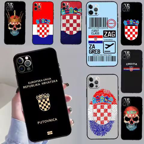 Croatia flag Phone Case For Samsung Galaxy S25 S20 S21 S22 S23 S24 Ultra S9 S10 Plus S24 FE Cover Shell