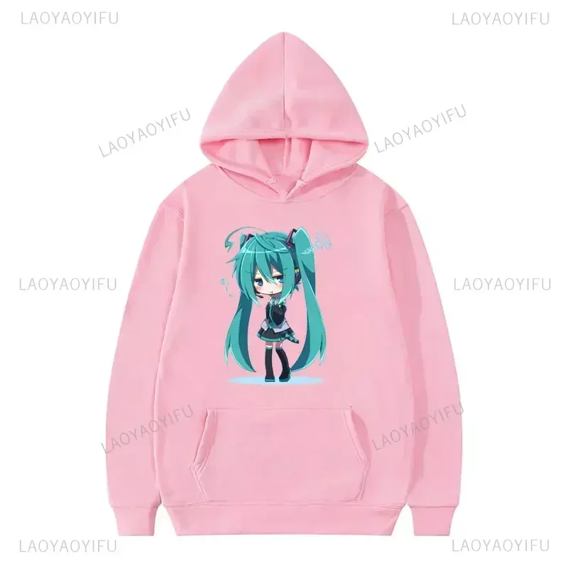 Pakaian Hoodie idola Virtual pria dan wanita, pullover Harajuku pria dan wanita, Hoodie cetak modis