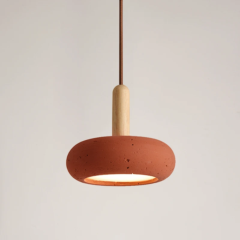 

Retro Deep Red Home Restaurant Atmosphere Small Light Modern Industrial Style Apartment Homestay Bedroom 7W LED Pendant Light