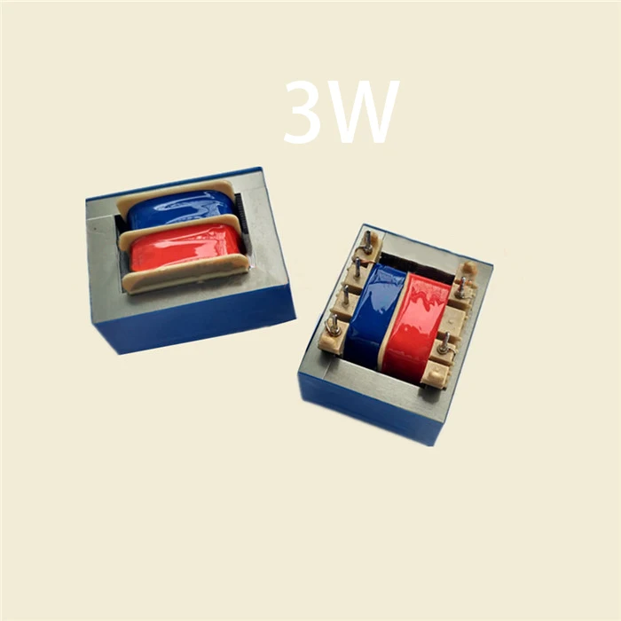 EI 3W 3VA AC 220V To AC 9V 12V 15V Mini Plug In PCB Board 6 Pins Open Frame Core Copper Relay Single Phase Power Transformer