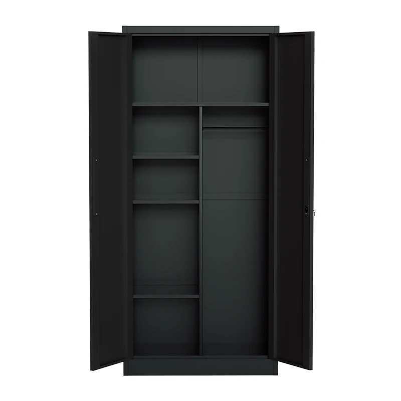 خزانة ملابس فولاذية حديثة ببابين لموظفي المكاتب والمدرسة وصالة الألعاب الرياضية وغرفة النوم وخزانة خزانة من الفولاذ لتخزين غرفة النوم #4