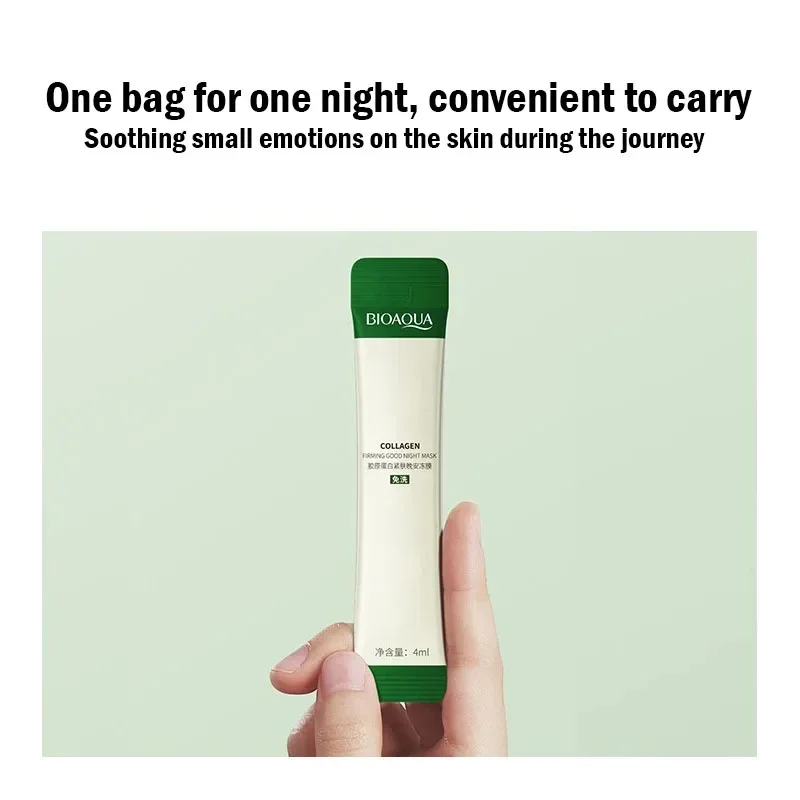 Bioaqua Collagen Sleeping Facial Masks Skincare Moisturizing Brightening Firming Face Mask Korean Skin Care for Face view 4