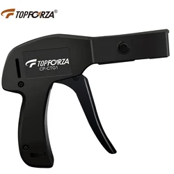 Topforza Cable Tie Gun Tighten and Cut Plastic Nylon Cable Ties  Die-Cast Steel Clean Cut Flush Cut Zip Tie Hand Tools