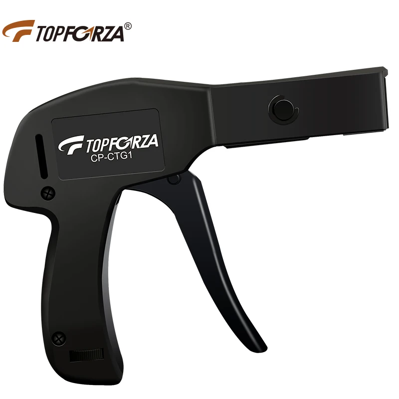 Topforza Cable Tie Gun Tighten and Cut Plastic Nylon Cable Ties  Die-Cast Steel Clean Cut Flush Cut Zip Tie Hand Tools