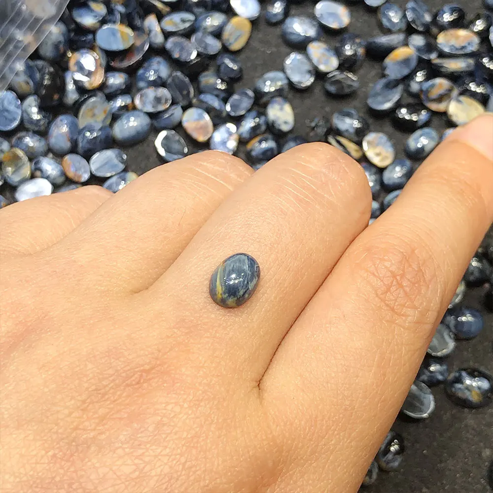 1pc Natural Stones Pietersite Oval Cabochon Crystals Healing Gemstones Crystal Stone Reiki Home Decor Spiritual Energy Chakra