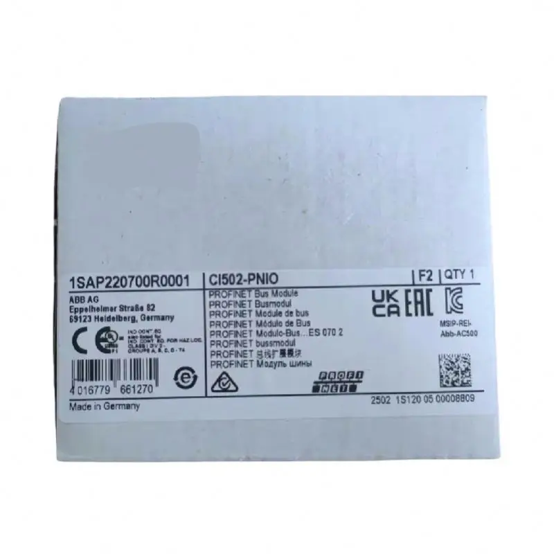 

Brand New Original CI502-PNIO 1SAP220700R0001 Digital Analog Input Module in Stock