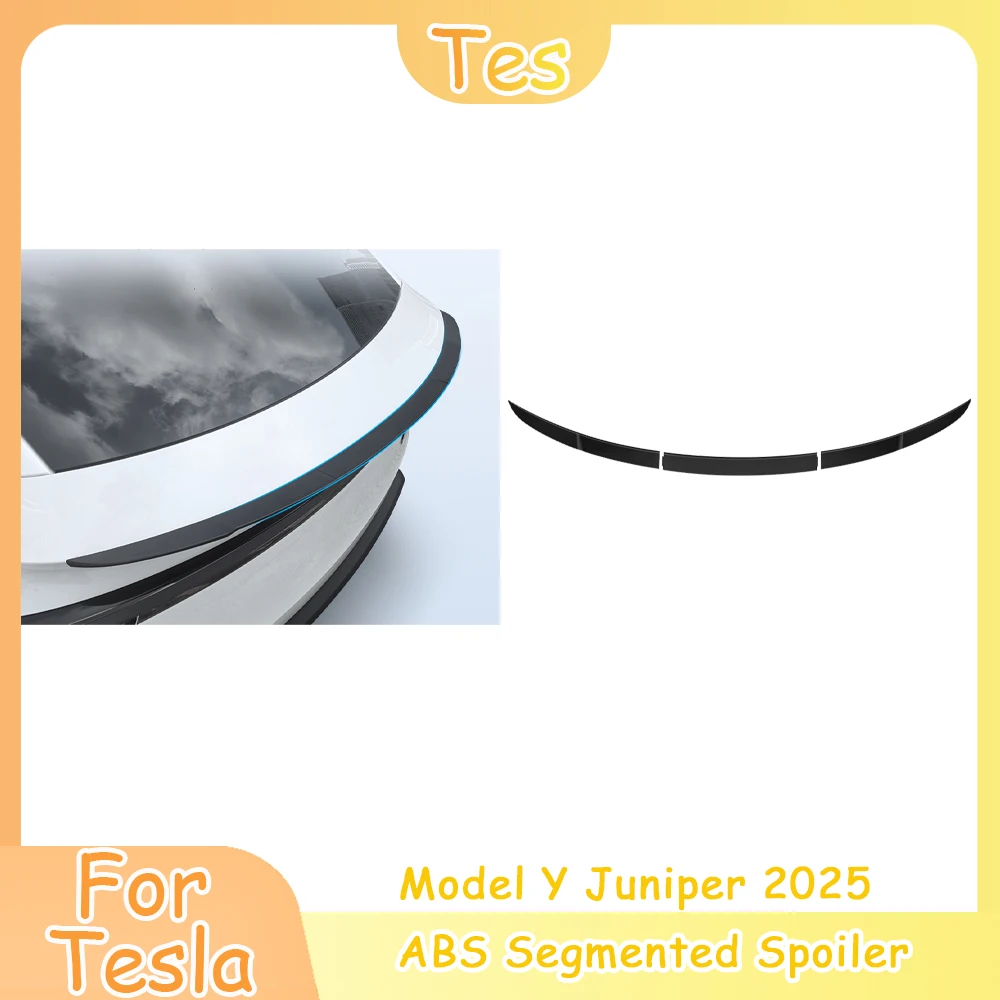 

Для Tesla Model Y Juniper ABS углеродное волокно сегментированный спойлер оригинальные высокопроизводительные крылья багажника модифицированные аксессуары