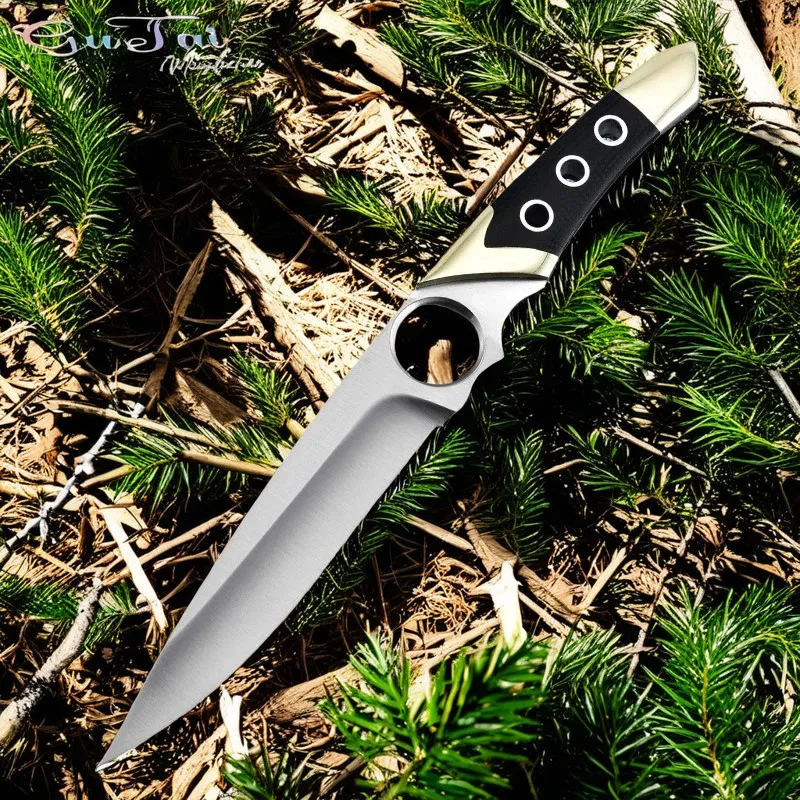 Outdoor multi-function knife fruit knife survival knife outdoor camping cooking small straight knife hand knife meat knife