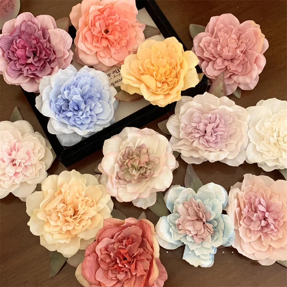 2024 New Creative Peony Hair Clip for Women Simulation Flower Hairpin Korean Elegant Design Girl\'s Spring Daily Hair Accessories