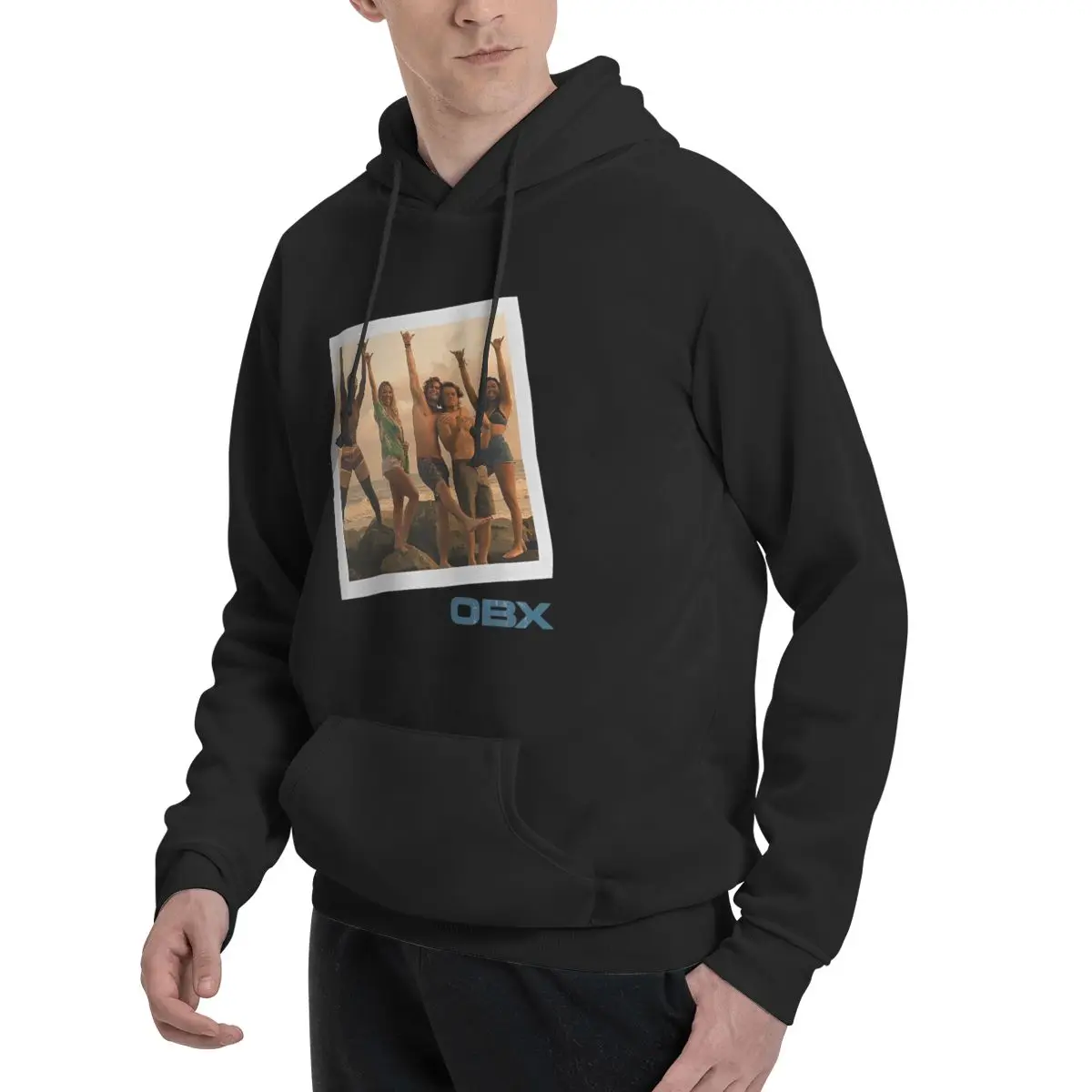 O-Outer-Banks OBX Vintage Photo Group Shot Hoodies Men's Fashion Sweatshirt Winter Hooded Pullover