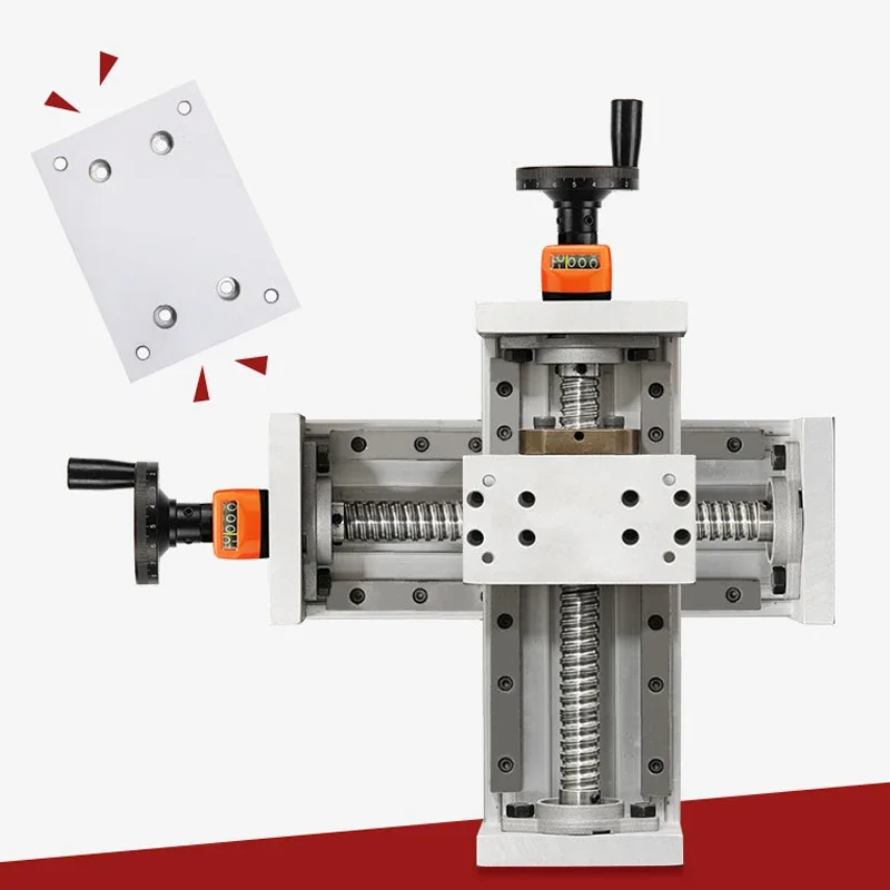 

Stroke 100-600MM Hand Slide Metal with Scale Lock/Digital Display/Cross Set/Adapter Plate Optional Linear Guide Sliding Table