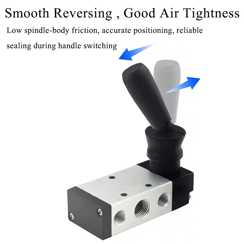 Manual Valve Pneumatic Control Valve 5/2 Way Air Hand Lever 4H210-08 4H310-10 4H410-15 Push-Pull Pneumatic Control Valve 5/2 Way