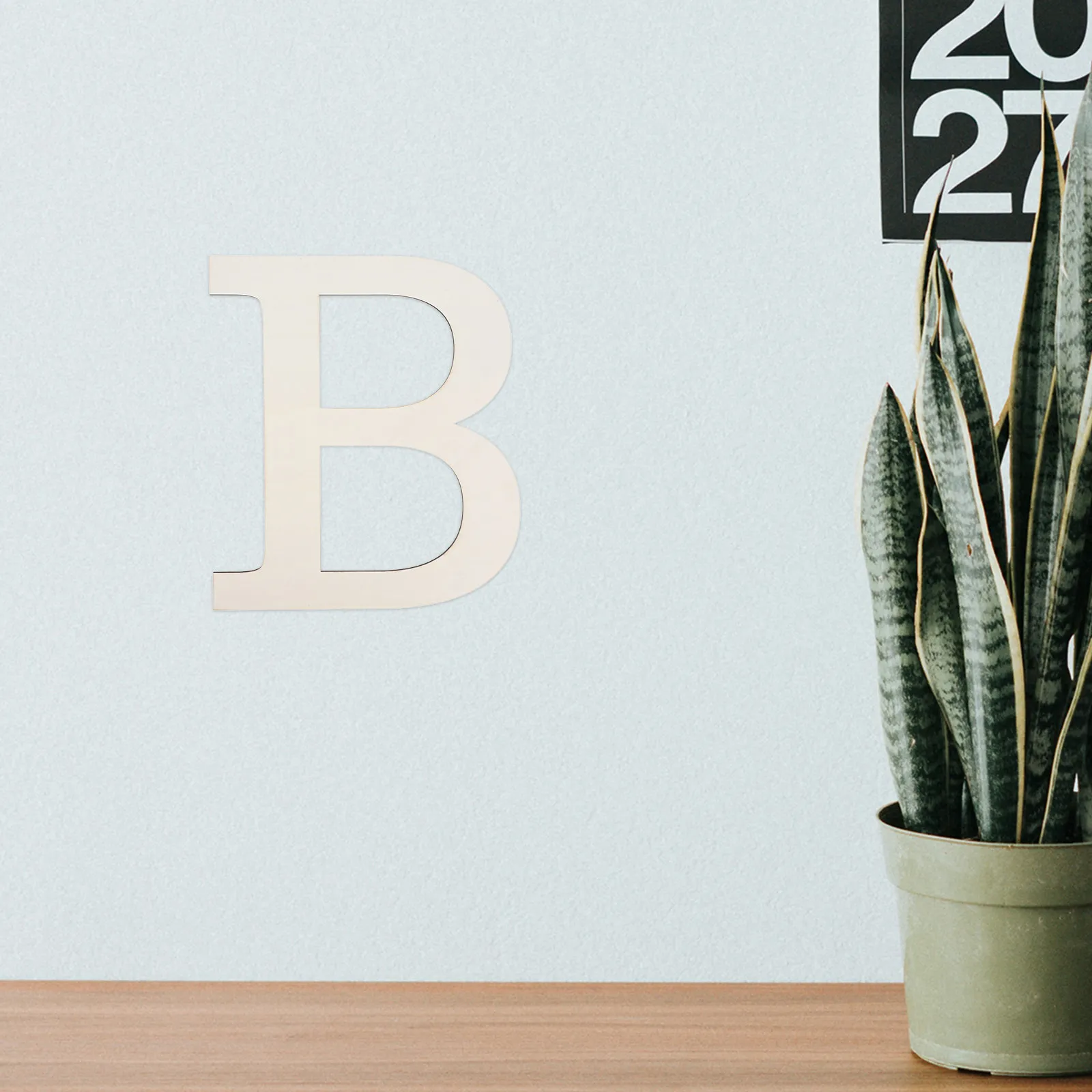 12 Inch Unfinished Wood Letter B Large Wooden Alphabet Decor DIY Paintable Standing Letter for Home Wall Party Wedding Decor
