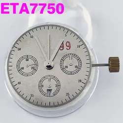 Watch 7750 6 Hands Automatic Movement 6 o'clock Date Chronograph Mechanical Movement For ETA 7750 Movement Watch Reaplace parts