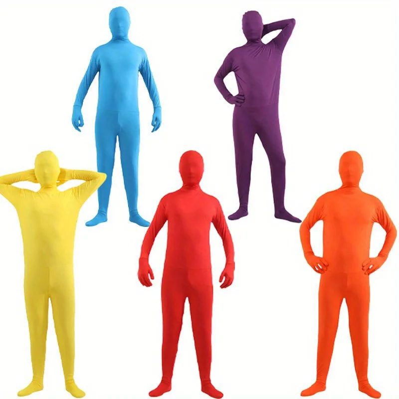 Men's One Piece Tight Fit Breathable Invisibility Clothing Invisible Man Performance Outfits