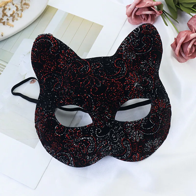 Sexy Adult Mask Role play Cat Mask Half Face Fox Animal Cosplay Sex Mask Halloween Party Mask Masquerade Ball Fancy Masks