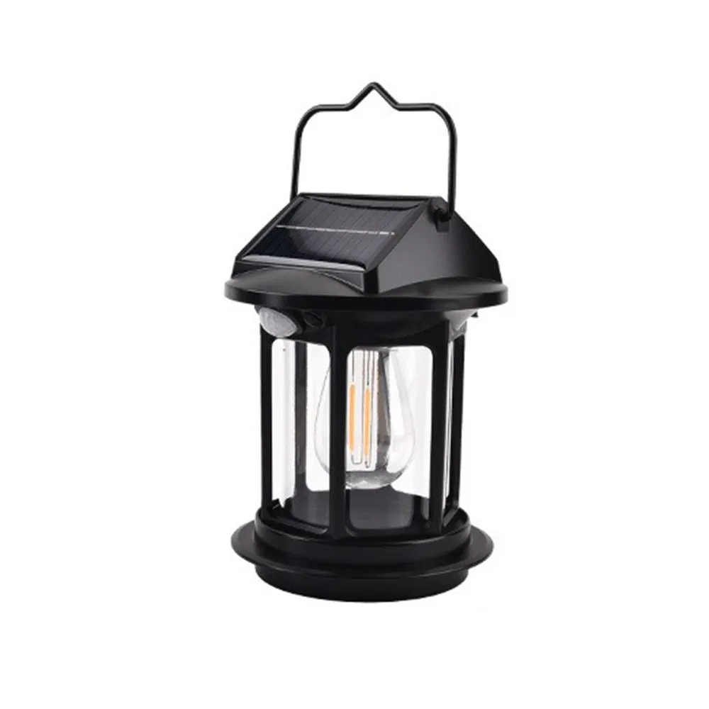 

with Handle Solar Camping Lantern High Brightness Waterproof Solar Powered Tent Lamp Hanging Type-C Rechargeable Camping Light