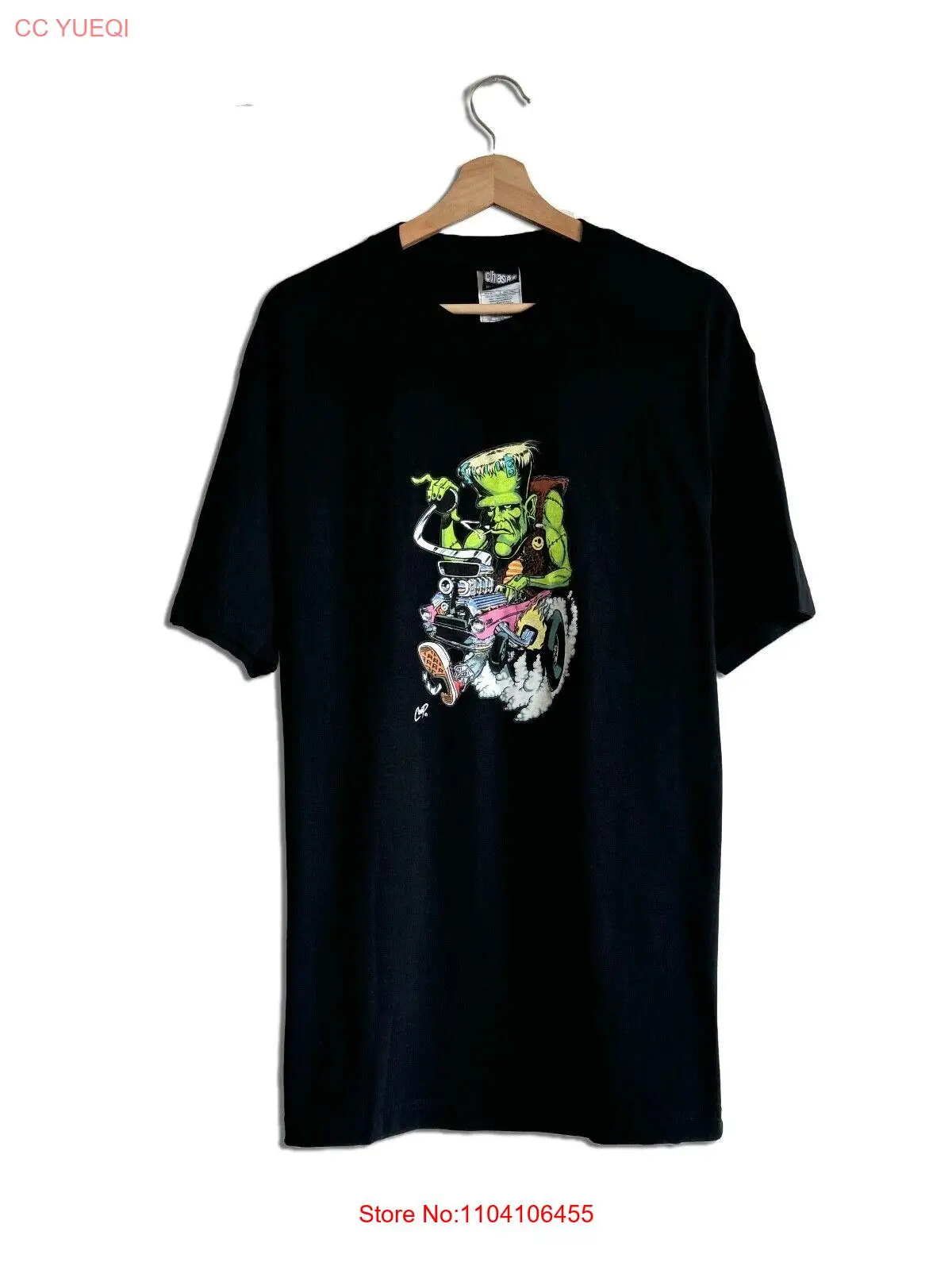 

Coop "Frankenrod" Vintage Men black T-shirt Circa 2000's 50's Hot Rod Tee