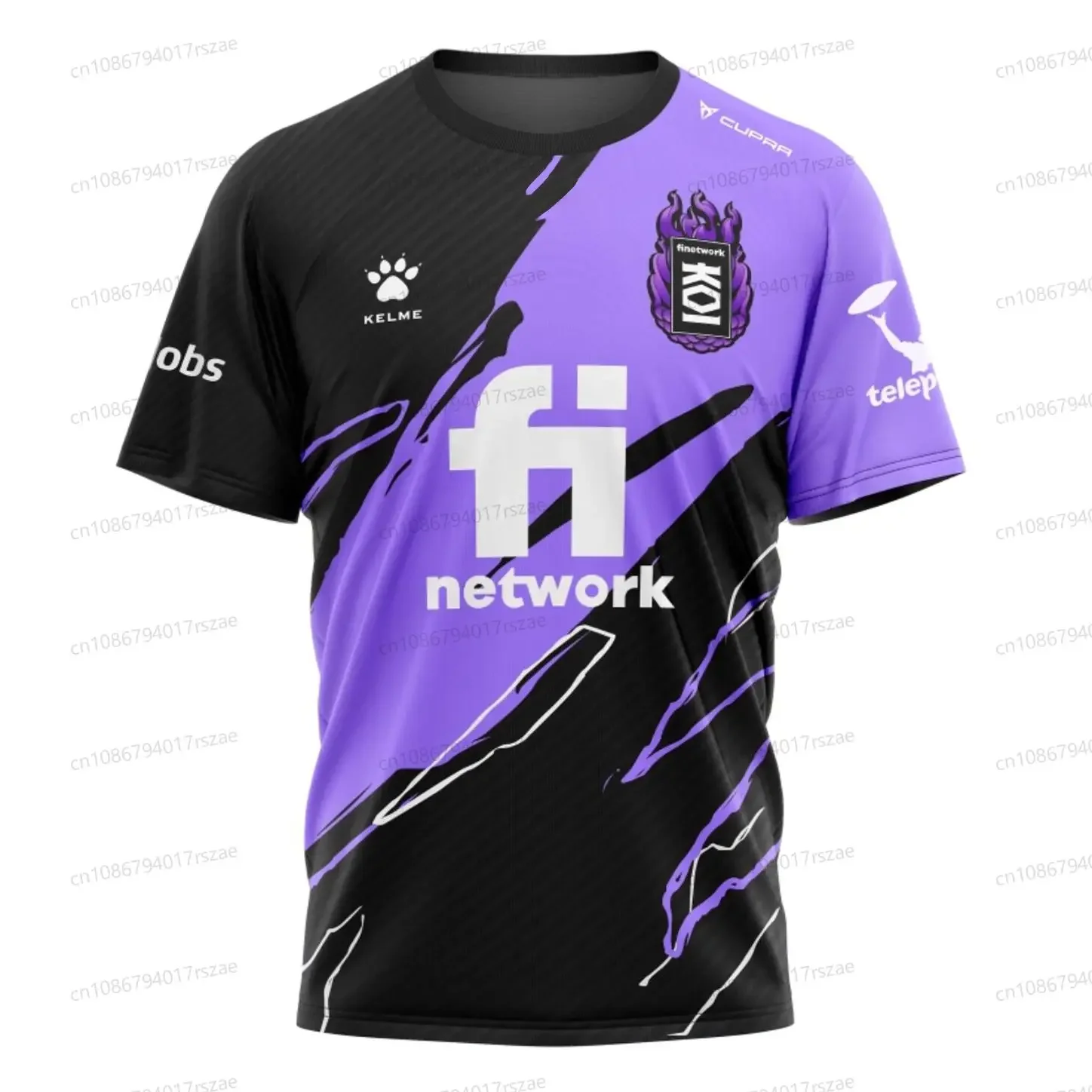 Camiseta del equipo KOI Esports 2022 para hombres, camiseta de manga corta transpirable informal de verano, uniforme deportivo con cuello redondo a la moda para niños