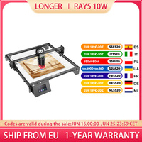 LONGER RAY5 10W Laser Engraver, 0.06x0.06mm Laser Spot, Touch Screen, Offline Carving, 32-Bit Chipset, WiFi Connection