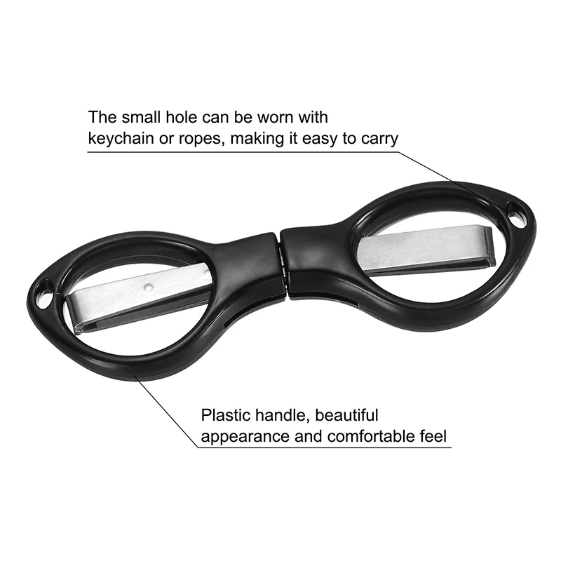 96 Pcs Multifunction 8 Words Fold Scissors Plastic Handle Stainless Steel Student Stationery Handmade Crafts Kids DIY Tool