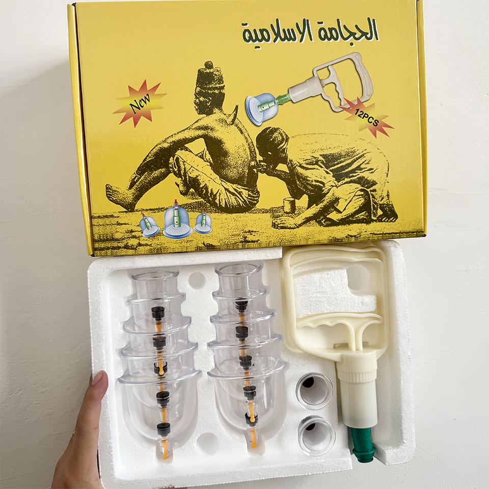  12Pcs Cupping Relax Set Multiple Sizes of Vacuum Cups with Hand Pump and Detailed Cupping Manual Massage Cupping Set for Massage 